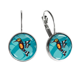 ODCA - Dome Artist Earrings: Hummingbird by Francis Dick