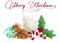 Brin d'Ocean - Seaglass Greeting Card: Merry Christmas Milk & Cookies