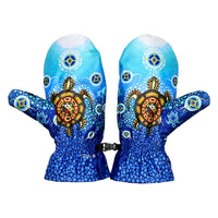 ODCA - Fleece Lined Mittens: Medicine Turtle by James Jacko