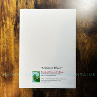 Krooked House Art - 5 x 7 Greeting Card: Seahorse Blues