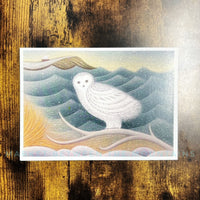 Krooked House Art - 5 x 7 Greeting Card: Snowy