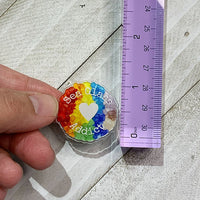 Brin d'Ocean - Sea Glass Art Acrylic Pin: Sea Glass Addict