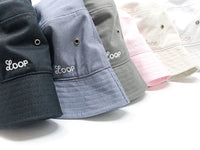 LOOP - Organic Cotton Bucket Hat: White