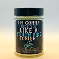 Ol' Dirt Road Candle Co. - Large 10.5oz Handcrafted Candle: Stolen Bike