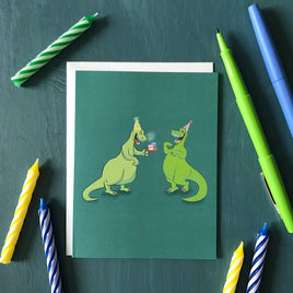 Carabara Designs - Greeting Card: Dinosaur Birthday Birthdaysaurus