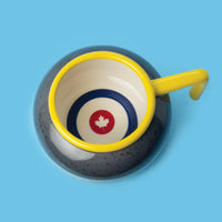 MAL - Curling Rock Mug (Red, Blue or Yellow Handle)