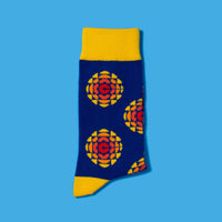 MAL - Retro Unisex One-Size Adult Socks: Vintage CBC Logo