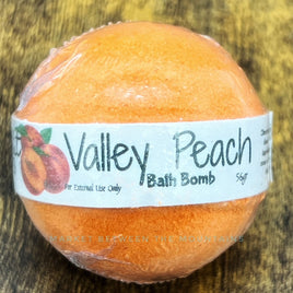 Candle-Lit Baths - Mini Round Bath Bomb: Valley Peach