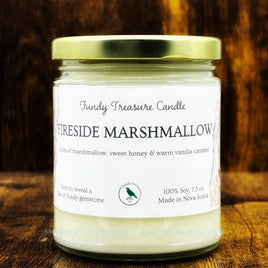 Fundy Treasures - 7.5oz Soy Wax Candle: Fireside Marshmallow