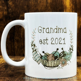 GGG - 11oz Ceramic Mug: Grandma Est 2021