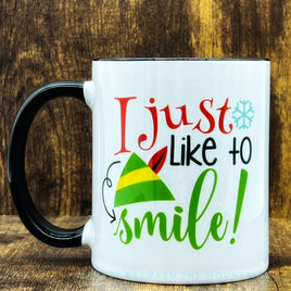 GGG - 11oz Ceramic Mug: I Just Like To Smile