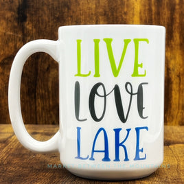 GGG - 15oz Ceramic Mug: Live Love Lake