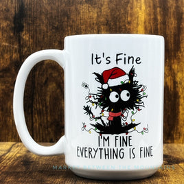 GGG - 15oz Ceramic Mug: It's Fine, I'm Fine, Everything Is Fine
