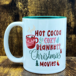 GGWS - 11oz Ceramic Mug: Hot Cocoa & Cozy Blankets