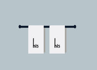 HPH Greeting Card - His & His Towels