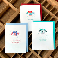 Arquoise Press - Letterpress Card: WARM WISHES THIS JOYFUL SEASON