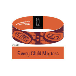 NNW - Every Child Matters Orange Shirt Day Inspirational Wristbands: 1" Wide