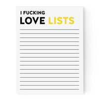 PBH - Magnetic Notepad: I Fucking Love Lists