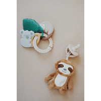 Itzy Ritzy - Itzy Keys™ Textured Ring with Teether + Rattle: Tropical