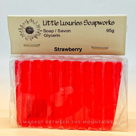 Little Luxuries Soapworks - Glycerin Bar Soap: Strawberry