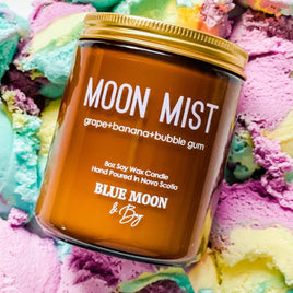 Blue Moon & Bay - 8oz Soy Wax Candle: Moon Mist