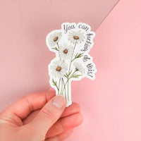 Naughty Florals - Vinyl Sticker: You Can Fucking Do This!