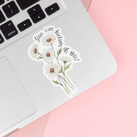 Naughty Florals - Vinyl Sticker: You Can Fucking Do This!