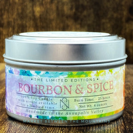 New Scotland Candle Co. - Soy Wax Candle Tin: Bourbon & Spice