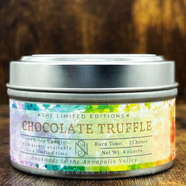 New Scotland Candle Co. - Soy Wax Candle Tin: Chocolate Truffle