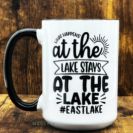 GG Local Lakes Collection - 15oz Ceramic Mug: What Happens At The Lake (East Lake)