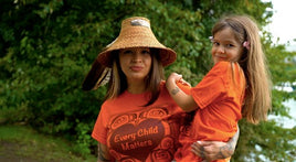 NNW - Adult Sizes T-Shirt: Every Child Matters by Tsimshian artist Morgan Asoyuf