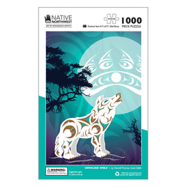 NNW - 1000 Piece Jigsaw Puzzle: Howling Wolf by Darrell Thorne