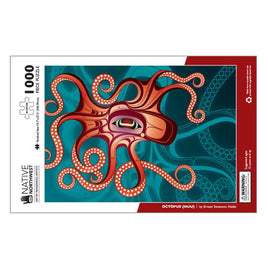 NNW - 1000 Piece Jigsaw Puzzle: Octopus (Nuu) by Ernest Swanson