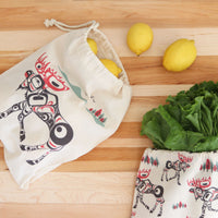NNW - Set of 2 Reusable Produce Bags: Moose