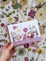 SAB - 5X7 Pressed Flower Greeting Card: You Make My Heart Go Bloom Bloom