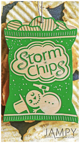 Jampy - Wooden Martime Ornaments: Storm Chips (Green)