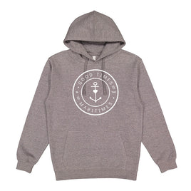 The Good Anchor - Fleece Adult Hoodie: Good Times in the Maritimes (Granite)