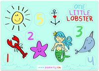 The Good Anchor - Vinyl Stickers: One Little Lobster Pack