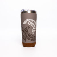 NNW - 20oz Cork Base Travel Mugs: Raven by Paul Windsor