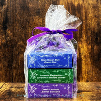 Seafoam Lavender Triple Decker Bar Soap Gift Packs