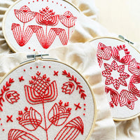 Hook, Line & Tinker - Complete Embroidery Kit: Tulips in a Row
