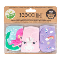 Zoocchini - 3pk Organic Reusable Face Masks: Unicorn 3Y+