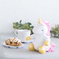 SwaddleDesigns - 7" Sitting Plush Baby Toy: Unicorn
