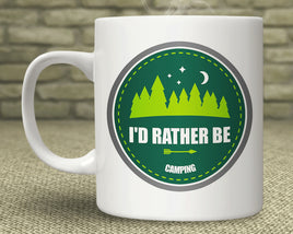GGG - 11oz Ceramic Mug: I'd Rather Be Camping
