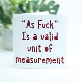 PPC - Greeting Card: Measurement As Fuck