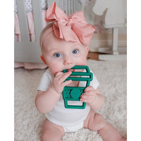 Itzy Ritzy - Chew Crew™ Silicone Baby Teether: I Love You a Latte