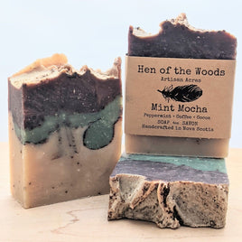 Hen of the Woods - Handcrafted Bar Soap: Mint Mocha